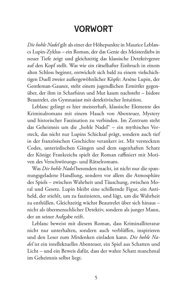Weitere Ansicht: Lupin. Die hohle Nadel. Detektivroman. Maurice Leblanc | Maurice Leblanc