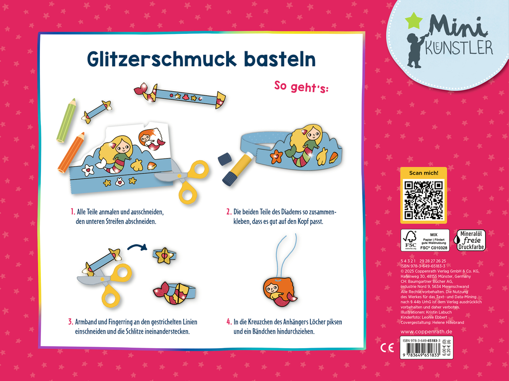 Weitere Ansicht: Mein erstes Bastelbuch - Glitzerschmuck aus Papier