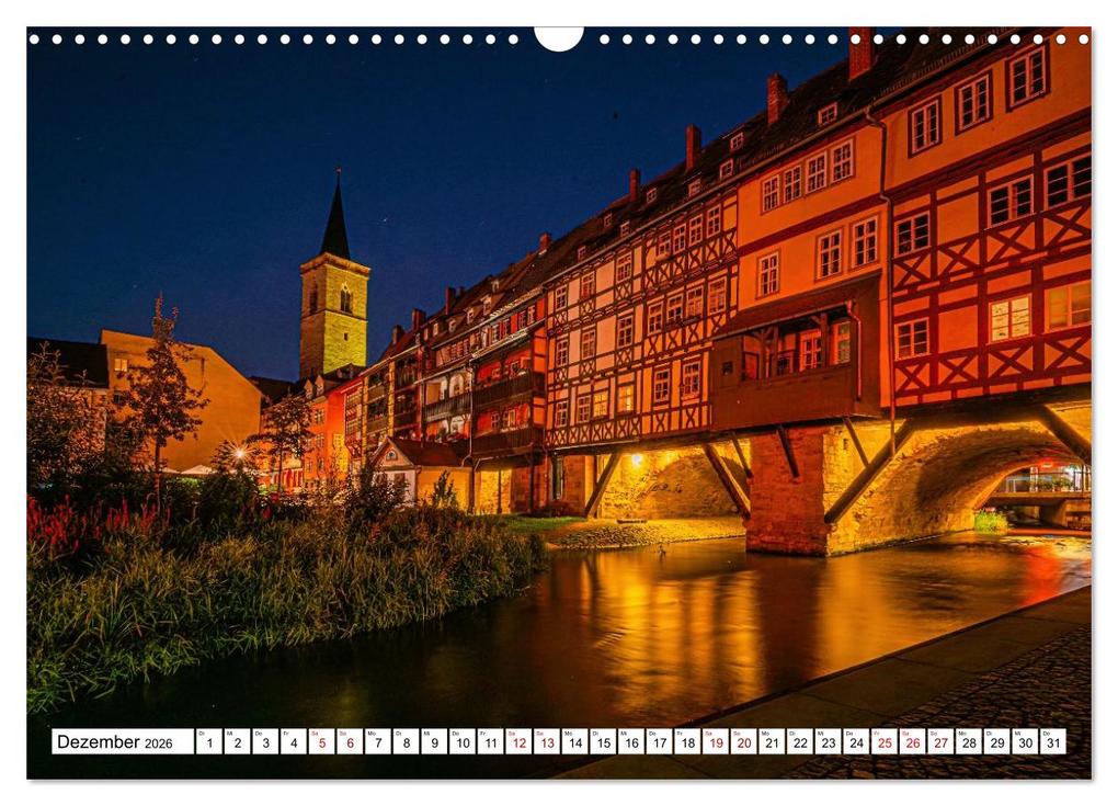 Weitere Ansicht: Rund um die Krämerbrücke - Ein Stück Mittelalter in Erfurt (Wandkalender 2026 DIN A3 quer), CALVENDO Monatskalender | Sigrid Starick, Calvendo