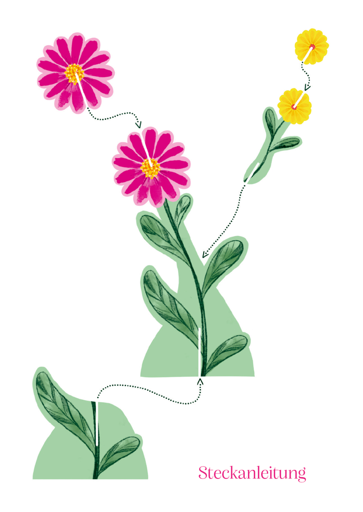 Weitere Ansicht: 3D-Blumen - Blumen für dich!