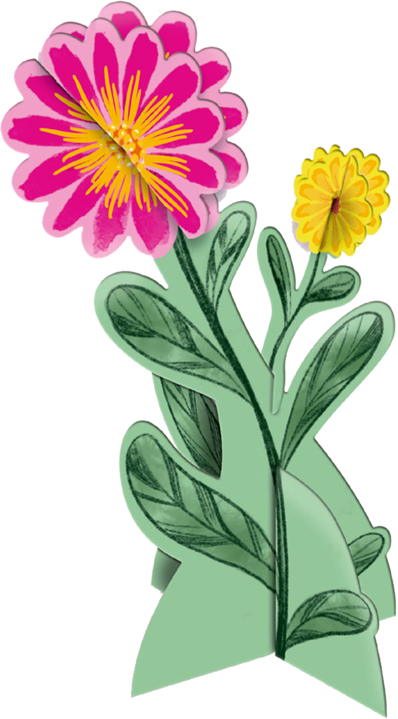 Weitere Ansicht: 3D-Blumen - Blumen für dich!