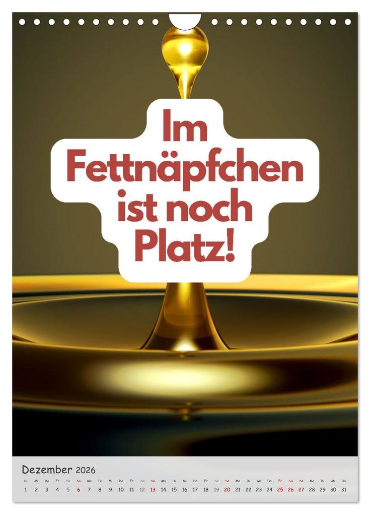 Weitere Ansicht: Tanz um den heißen Brei! (Wandkalender 2026 DIN A4 hoch), CALVENDO Monatskalender | Grit Bloß, Calvendo