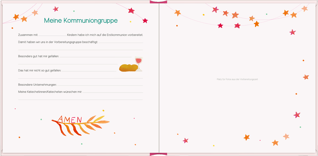 Weitere Ansicht: Eintragalbum - Meine Erstkommunion