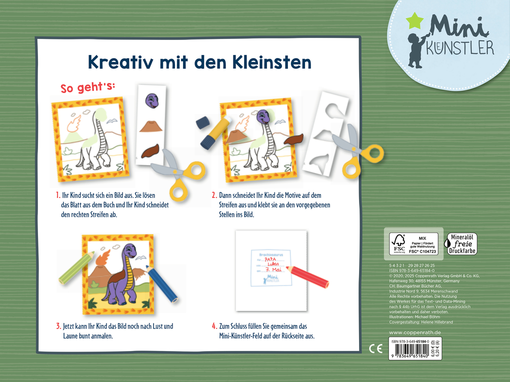 Weitere Ansicht: Mein erstes Dinosaurier-Bastelbuch