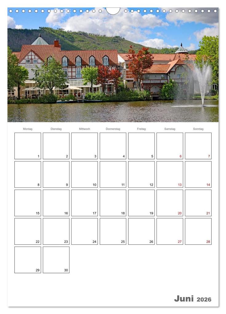 Weitere Ansicht: Ilsenburg im Harz - Terminplaner (Wandkalender 2026 DIN A3 hoch), CALVENDO Monatskalender | Holger Felix, Calvendo