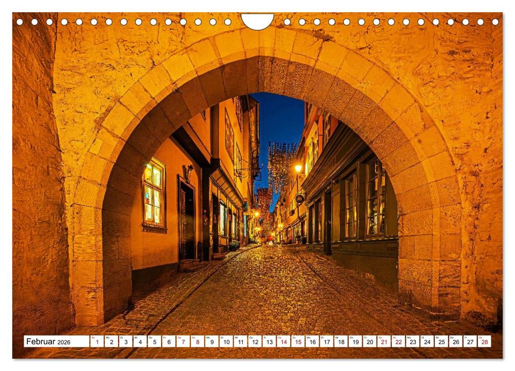 Weitere Ansicht: Rund um die Krämerbrücke - Ein Stück Mittelalter in Erfurt (Wandkalender 2026 DIN A4 quer), CALVENDO Monatskalender | Sigrid Starick, Calvendo