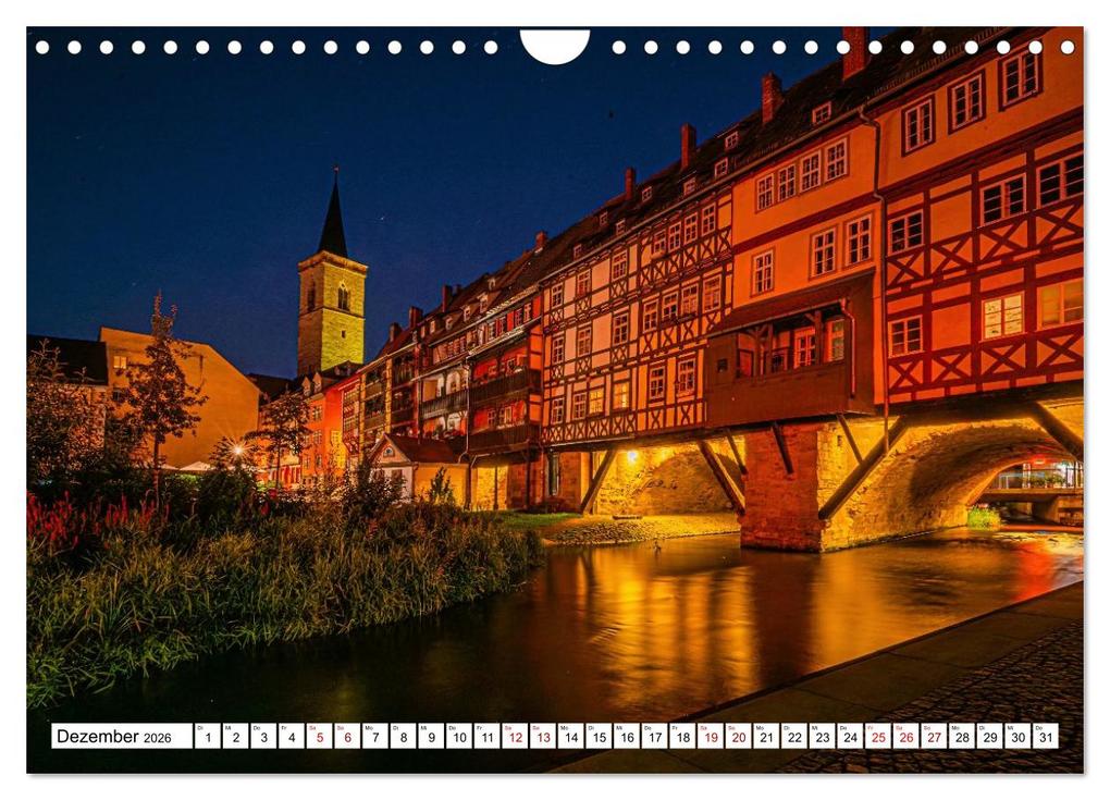 Weitere Ansicht: Rund um die Krämerbrücke - Ein Stück Mittelalter in Erfurt (Wandkalender 2026 DIN A4 quer), CALVENDO Monatskalender | Sigrid Starick, Calvendo