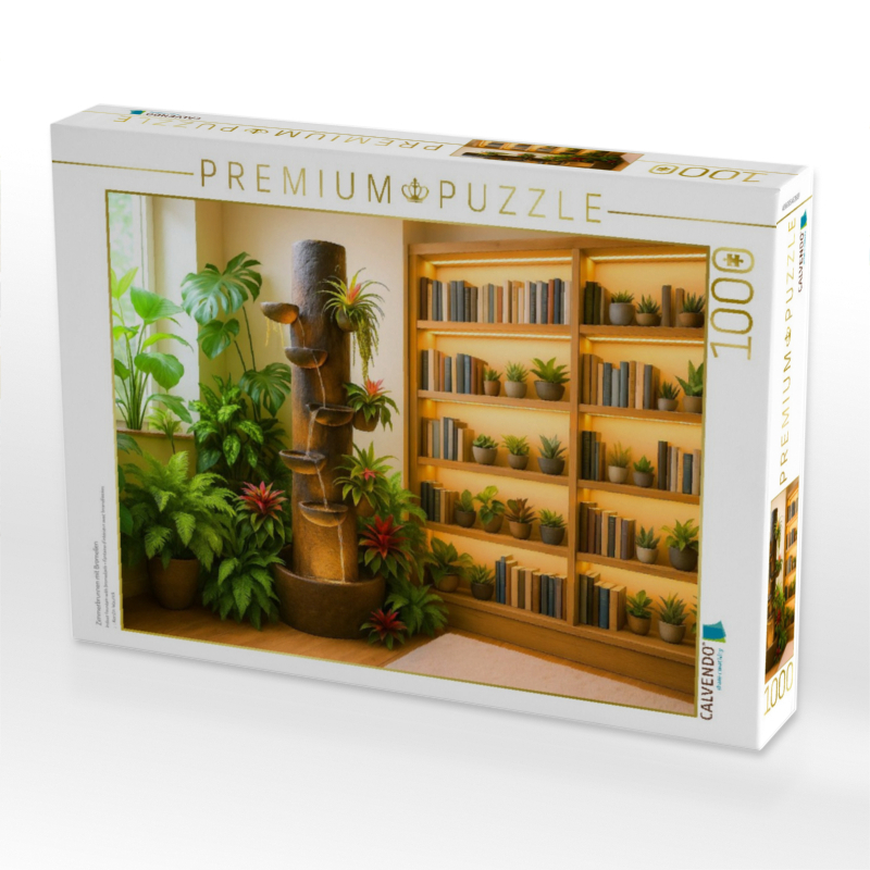 Weitere Ansicht: CALVENDO Puzzle Zimmerbrunnen mit Bromelien | 1000 Teile Lege-Größe 64x48cm Foto-Puzzle für glücklic | Calvendo