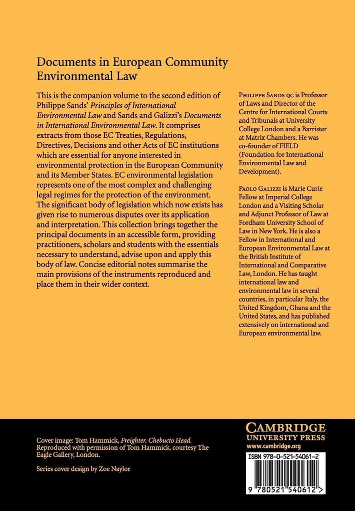 Weitere Ansicht: Documents in European Community Environmental Law