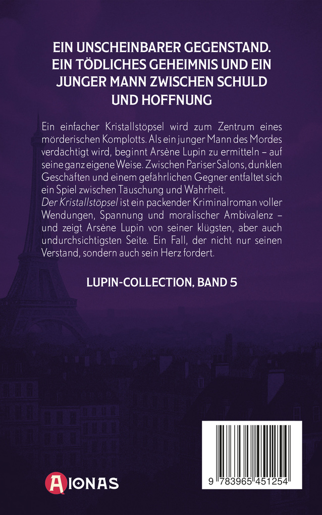Weitere Ansicht: Lupin. Der Kristallstöpsel. Detektivroman | Maurice Leblanc