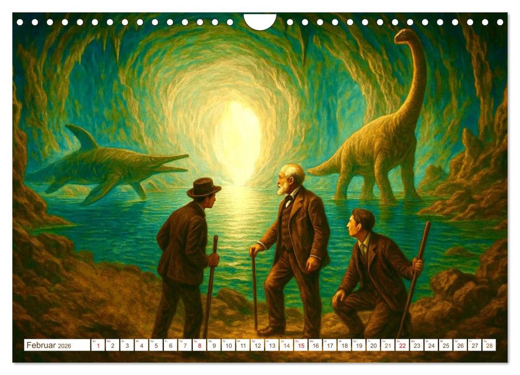 Weitere Ansicht: Jules Verne. Sein Leben, seine Werke (Wandkalender 2026 DIN A4 quer), CALVENDO Monatskalender | Steffani Lehmann, Calvendo