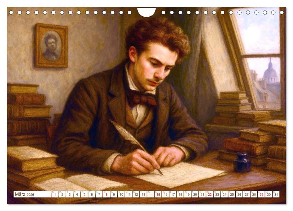Weitere Ansicht: Jules Verne. Sein Leben, seine Werke (Wandkalender 2026 DIN A4 quer), CALVENDO Monatskalender | Steffani Lehmann, Calvendo
