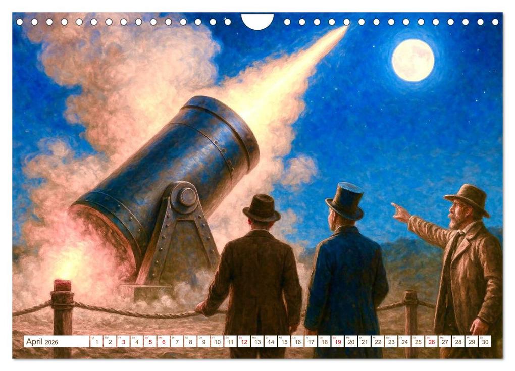 Weitere Ansicht: Jules Verne. Sein Leben, seine Werke (Wandkalender 2026 DIN A4 quer), CALVENDO Monatskalender | Steffani Lehmann, Calvendo
