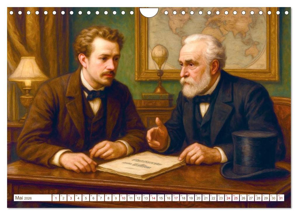 Weitere Ansicht: Jules Verne. Sein Leben, seine Werke (Wandkalender 2026 DIN A4 quer), CALVENDO Monatskalender | Steffani Lehmann, Calvendo