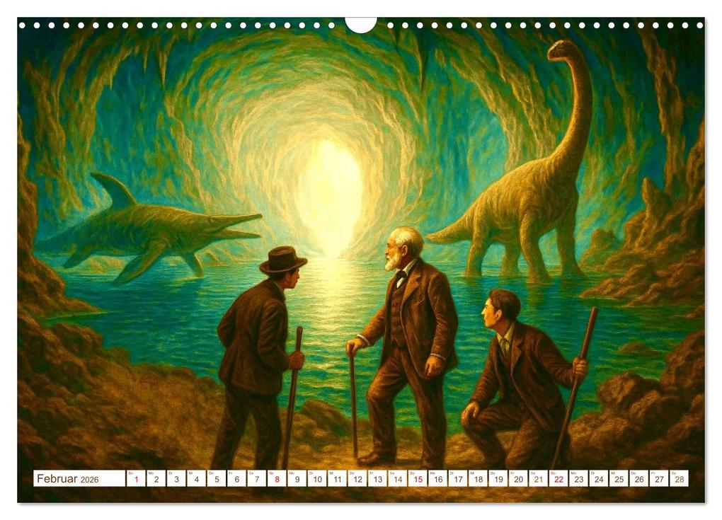 Weitere Ansicht: Jules Verne. Sein Leben, seine Werke (Wandkalender 2026 DIN A3 quer), CALVENDO Monatskalender | Steffani Lehmann, Calvendo