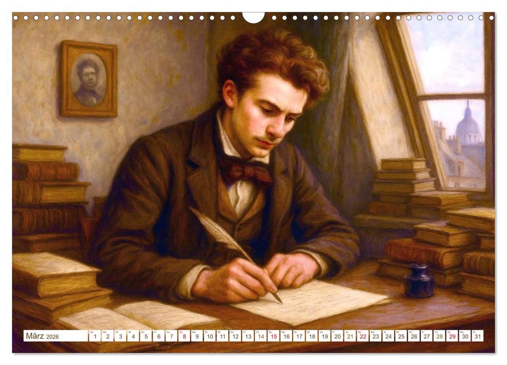 Weitere Ansicht: Jules Verne. Sein Leben, seine Werke (Wandkalender 2026 DIN A3 quer), CALVENDO Monatskalender | Steffani Lehmann, Calvendo