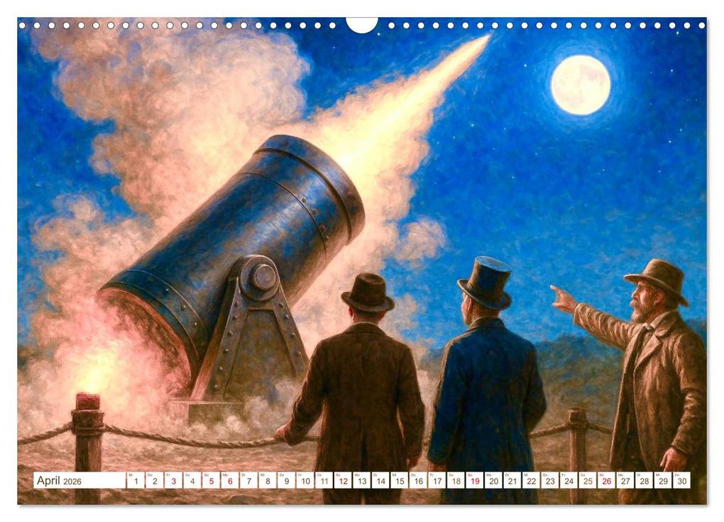 Weitere Ansicht: Jules Verne. Sein Leben, seine Werke (Wandkalender 2026 DIN A3 quer), CALVENDO Monatskalender | Steffani Lehmann, Calvendo
