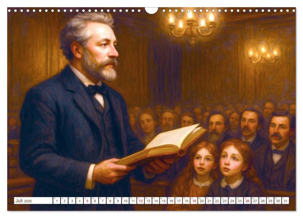 Weitere Ansicht: Jules Verne. Sein Leben, seine Werke (Wandkalender 2026 DIN A3 quer), CALVENDO Monatskalender | Steffani Lehmann, Calvendo