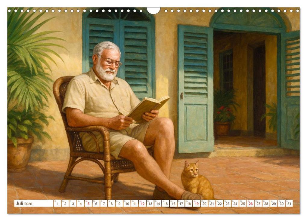 Weitere Ansicht: Ernest Hemingway (Wandkalender 2026 DIN A3 quer), CALVENDO Monatskalender | Steffani Lehmann, Calvendo