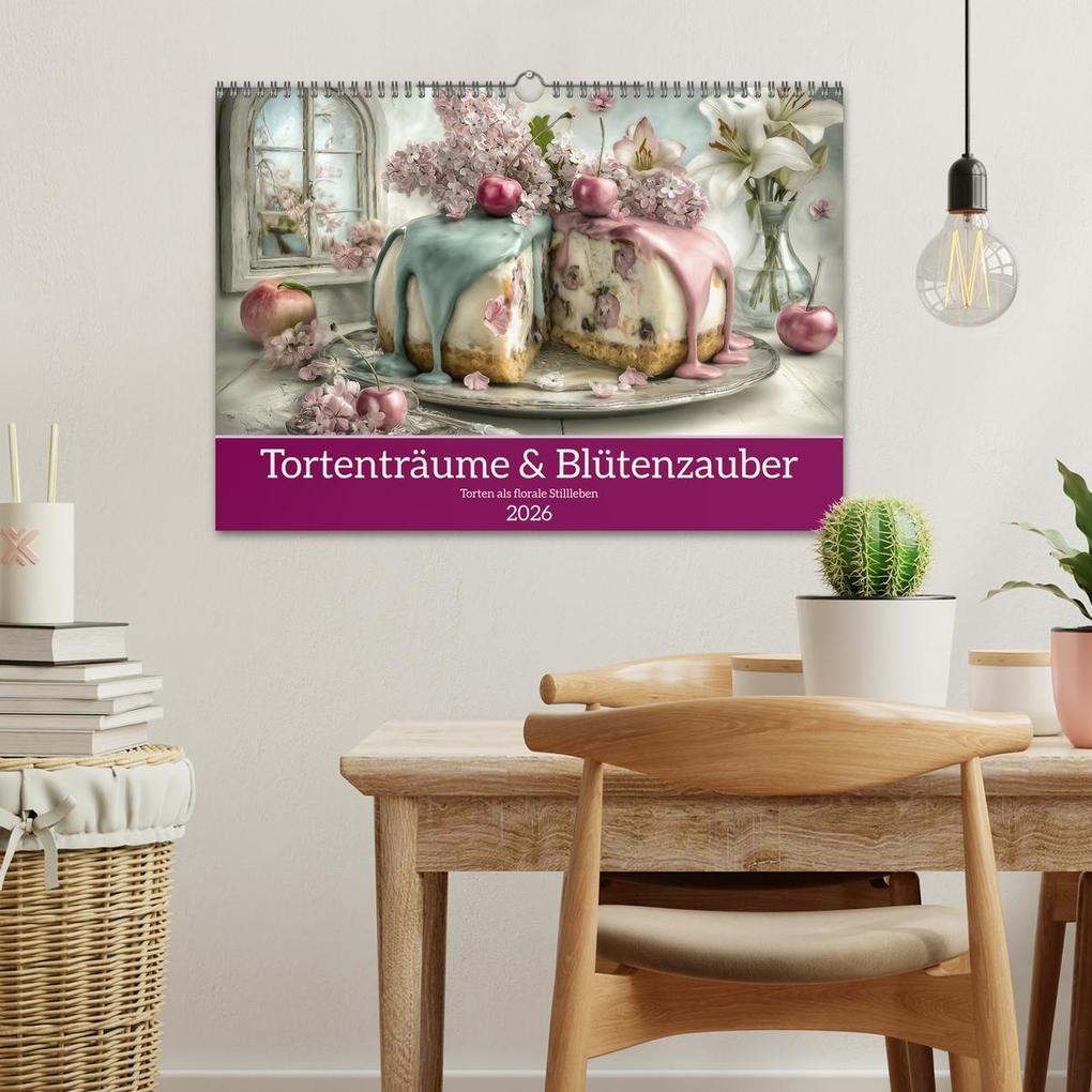 Weitere Ansicht: Tortenträume & Blütenzauber (Wandkalender 2026 DIN A3 quer), CALVENDO Monatskalender | Dagmar Schmeißer, Calvendo