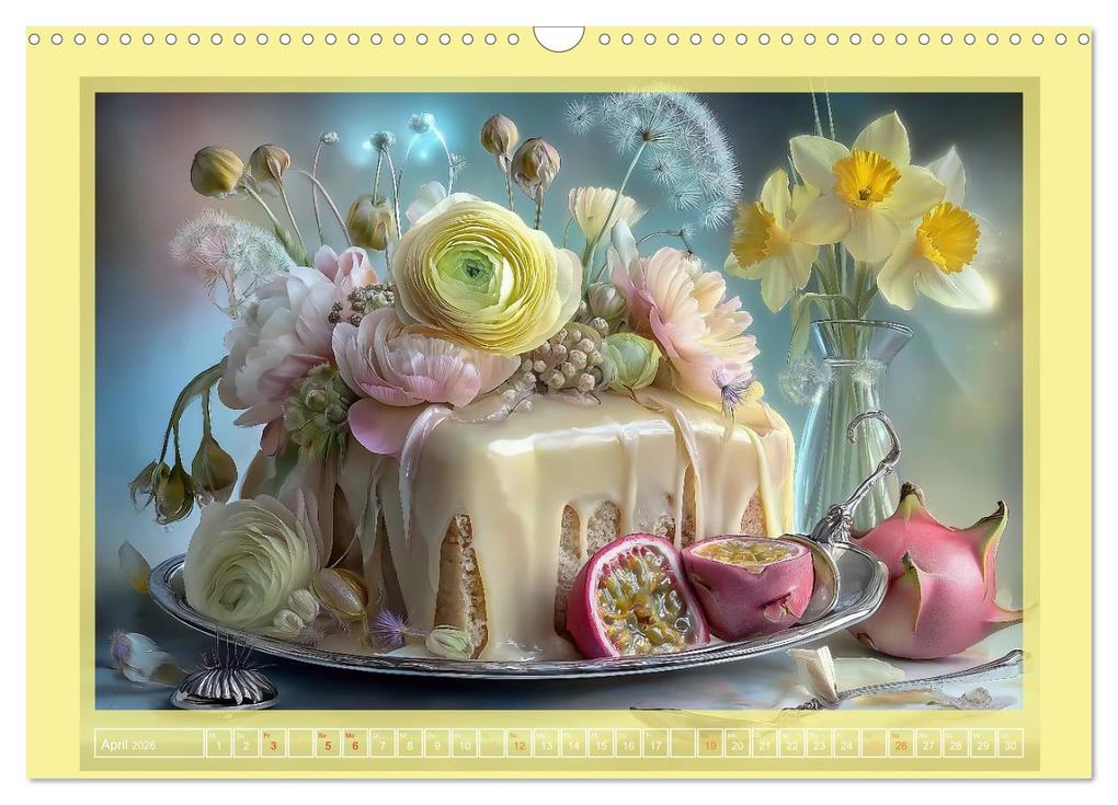 Weitere Ansicht: Tortenträume & Blütenzauber (Wandkalender 2026 DIN A3 quer), CALVENDO Monatskalender | Dagmar Schmeißer, Calvendo