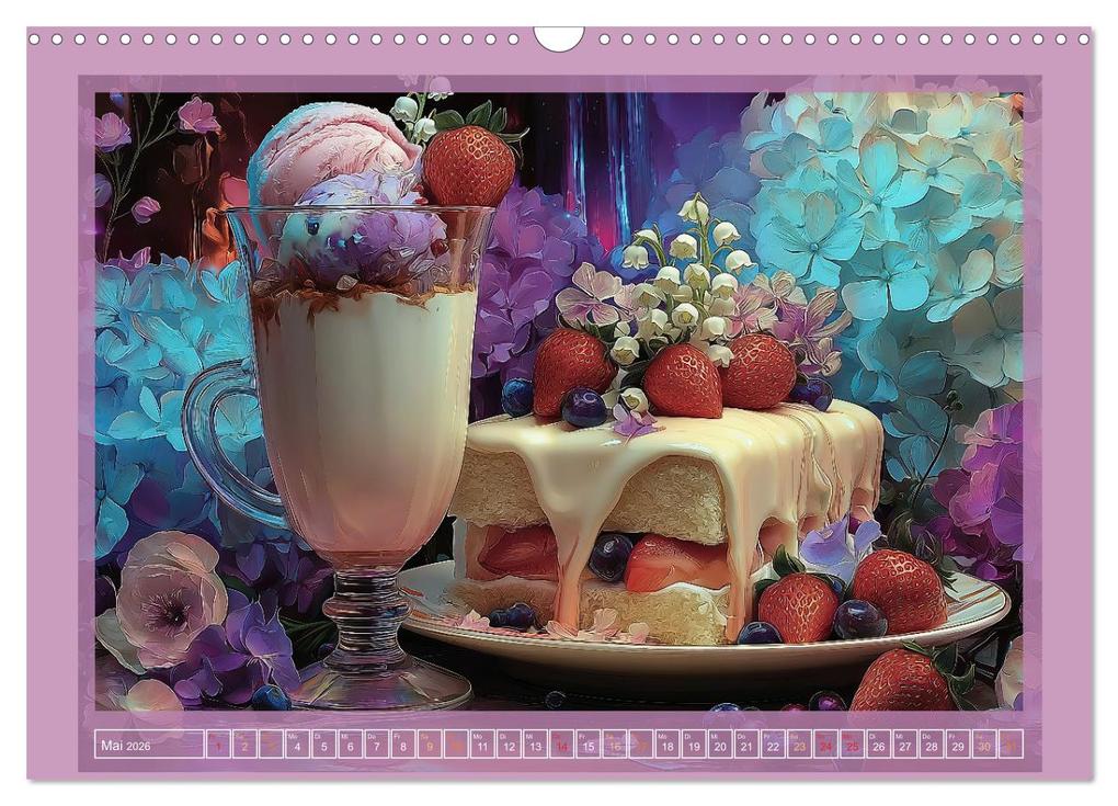 Weitere Ansicht: Tortenträume & Blütenzauber (Wandkalender 2026 DIN A3 quer), CALVENDO Monatskalender | Dagmar Schmeißer, Calvendo