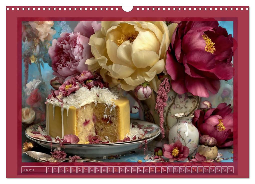 Weitere Ansicht: Tortenträume & Blütenzauber (Wandkalender 2026 DIN A3 quer), CALVENDO Monatskalender | Dagmar Schmeißer, Calvendo