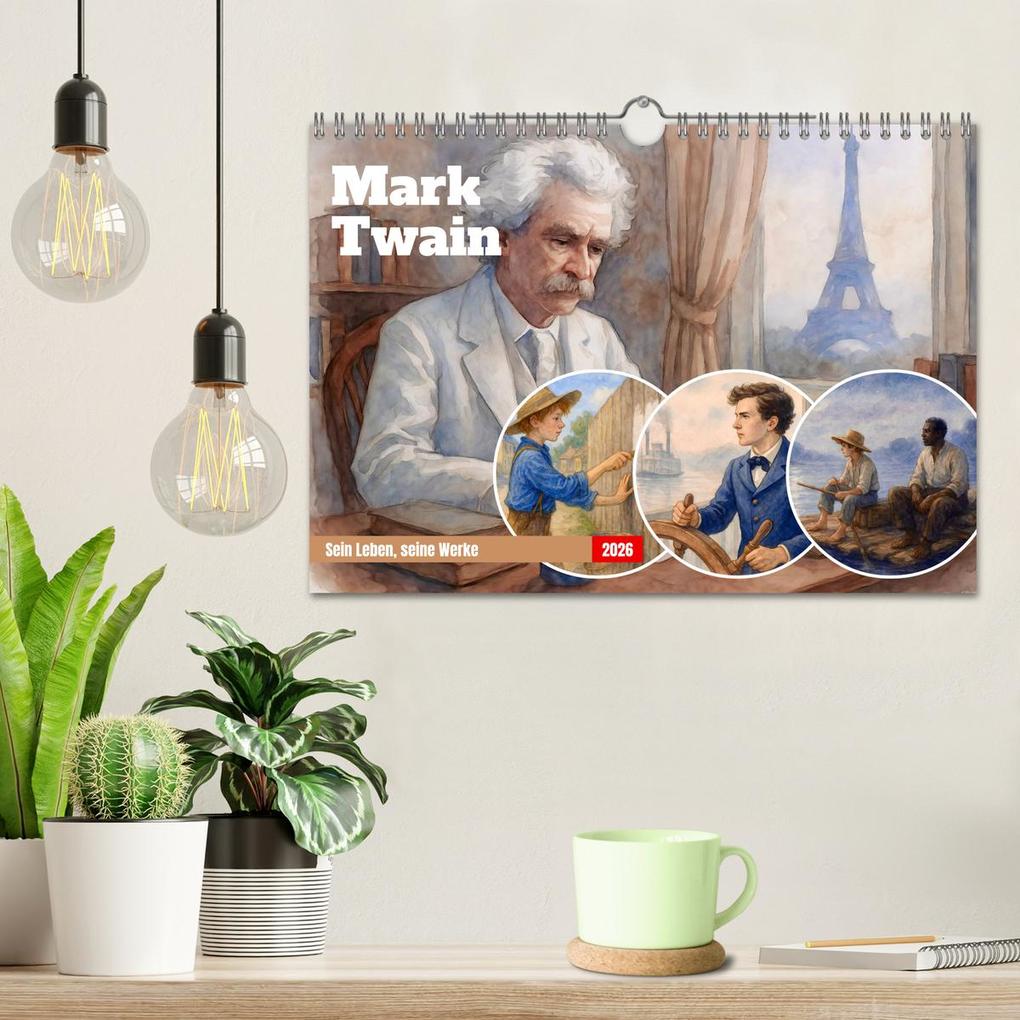 Weitere Ansicht: Mark Twain (Wandkalender 2026 DIN A4 quer), CALVENDO Monatskalender | Steffani Lehmann, Calvendo