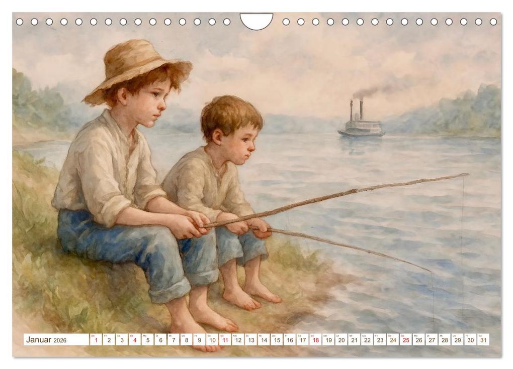 Weitere Ansicht: Mark Twain (Wandkalender 2026 DIN A4 quer), CALVENDO Monatskalender | Steffani Lehmann, Calvendo