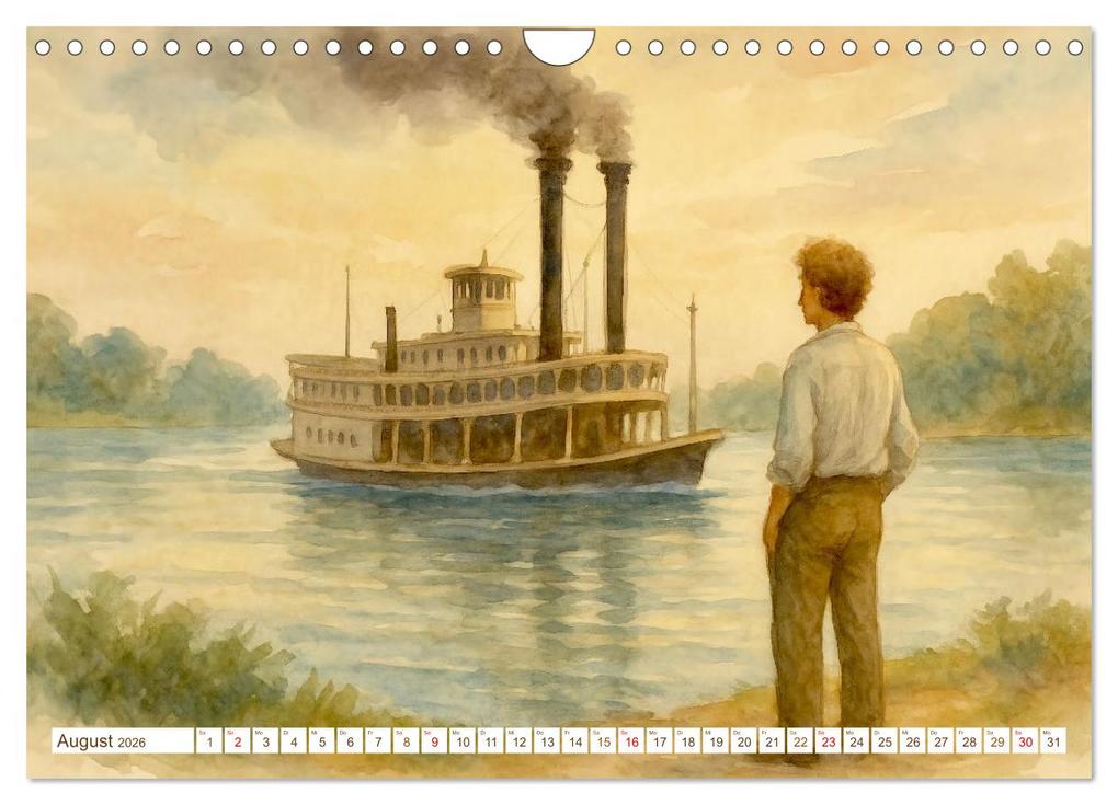 Weitere Ansicht: Mark Twain (Wandkalender 2026 DIN A4 quer), CALVENDO Monatskalender | Steffani Lehmann, Calvendo