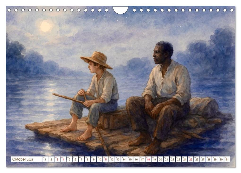 Weitere Ansicht: Mark Twain (Wandkalender 2026 DIN A4 quer), CALVENDO Monatskalender | Steffani Lehmann, Calvendo