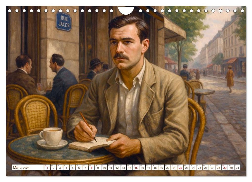 Weitere Ansicht: Ernest Hemingway (Wandkalender 2026 DIN A4 quer), CALVENDO Monatskalender | Steffani Lehmann, Calvendo