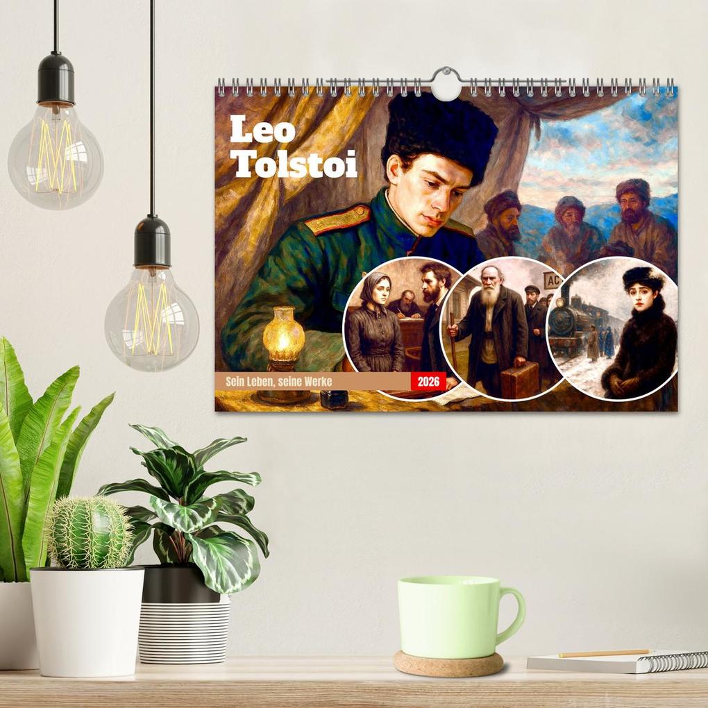 Weitere Ansicht: Leo Tolstoi (Wandkalender 2026 DIN A4 quer), CALVENDO Monatskalender | Steffani Lehmann, Calvendo