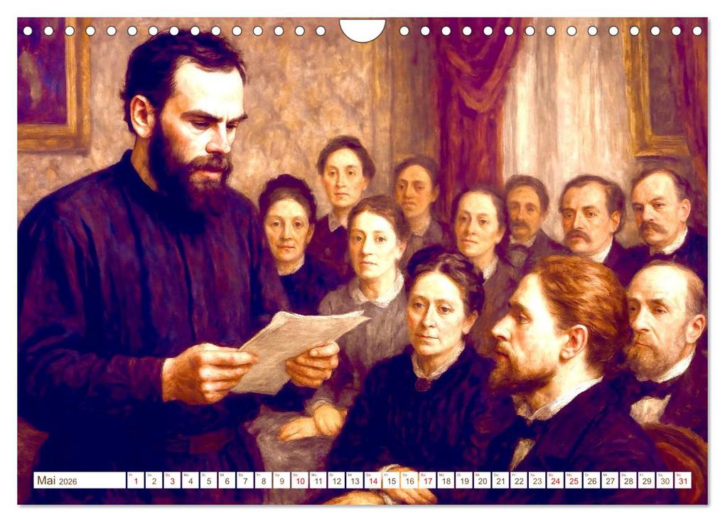 Weitere Ansicht: Leo Tolstoi (Wandkalender 2026 DIN A4 quer), CALVENDO Monatskalender | Steffani Lehmann, Calvendo