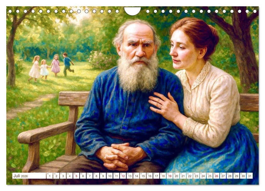 Weitere Ansicht: Leo Tolstoi (Wandkalender 2026 DIN A4 quer), CALVENDO Monatskalender | Steffani Lehmann, Calvendo