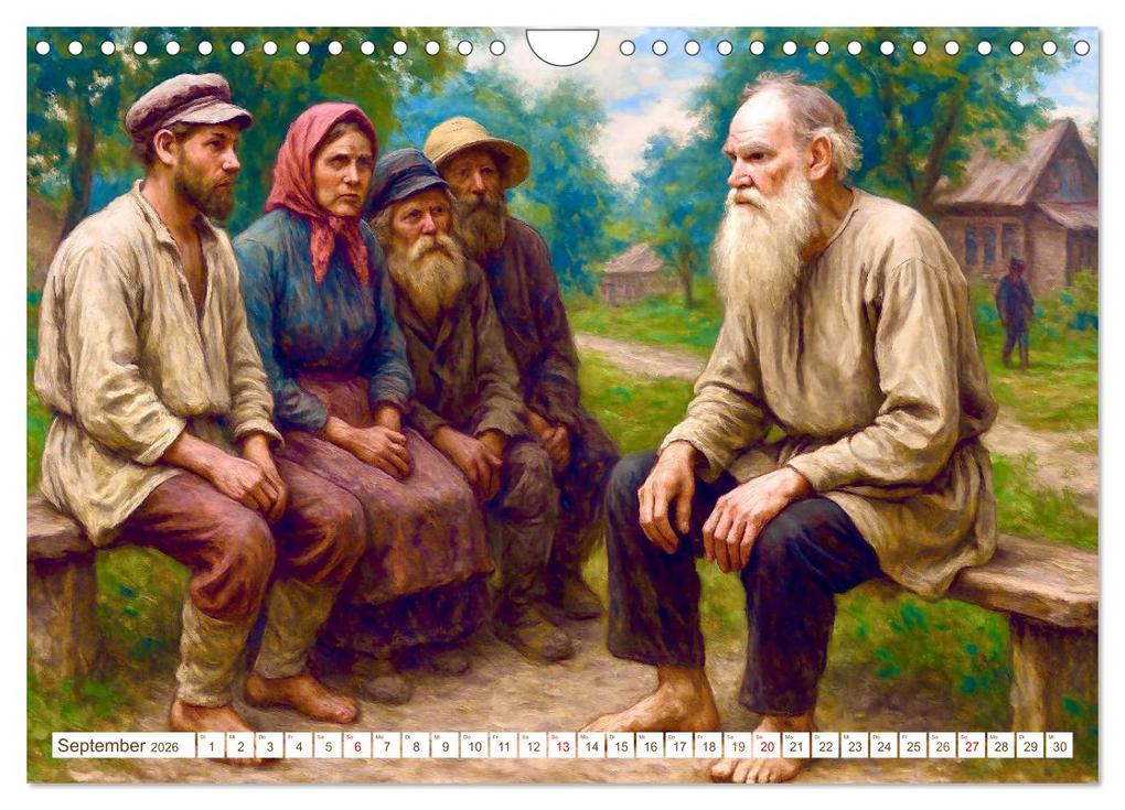 Weitere Ansicht: Leo Tolstoi (Wandkalender 2026 DIN A4 quer), CALVENDO Monatskalender | Steffani Lehmann, Calvendo