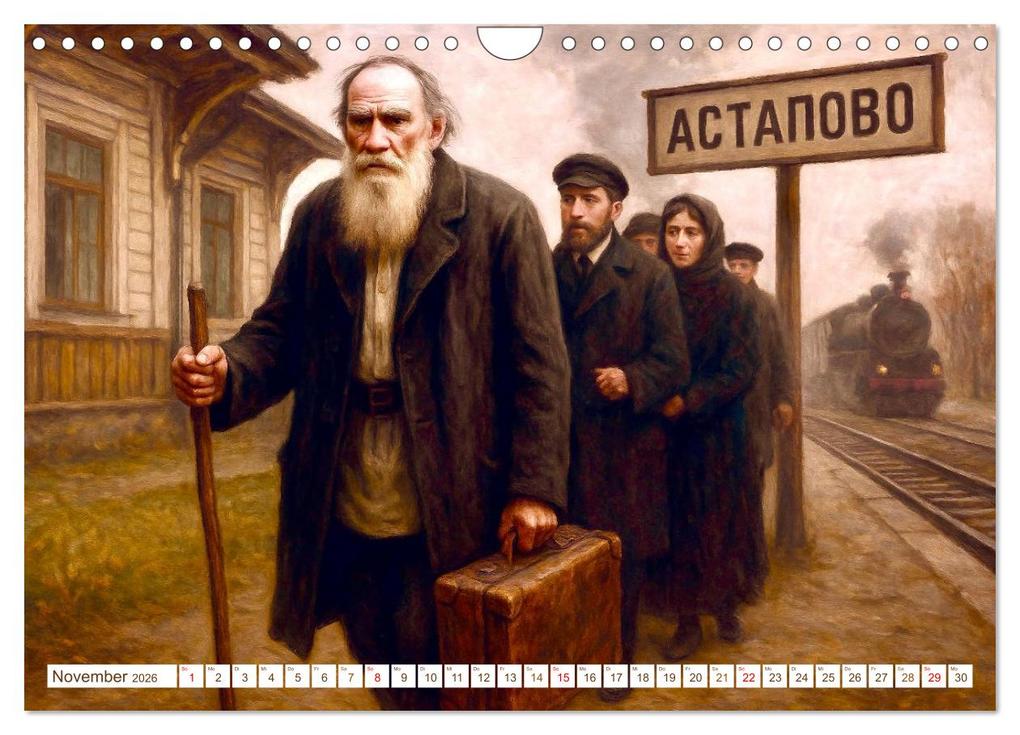 Weitere Ansicht: Leo Tolstoi (Wandkalender 2026 DIN A4 quer), CALVENDO Monatskalender | Steffani Lehmann, Calvendo
