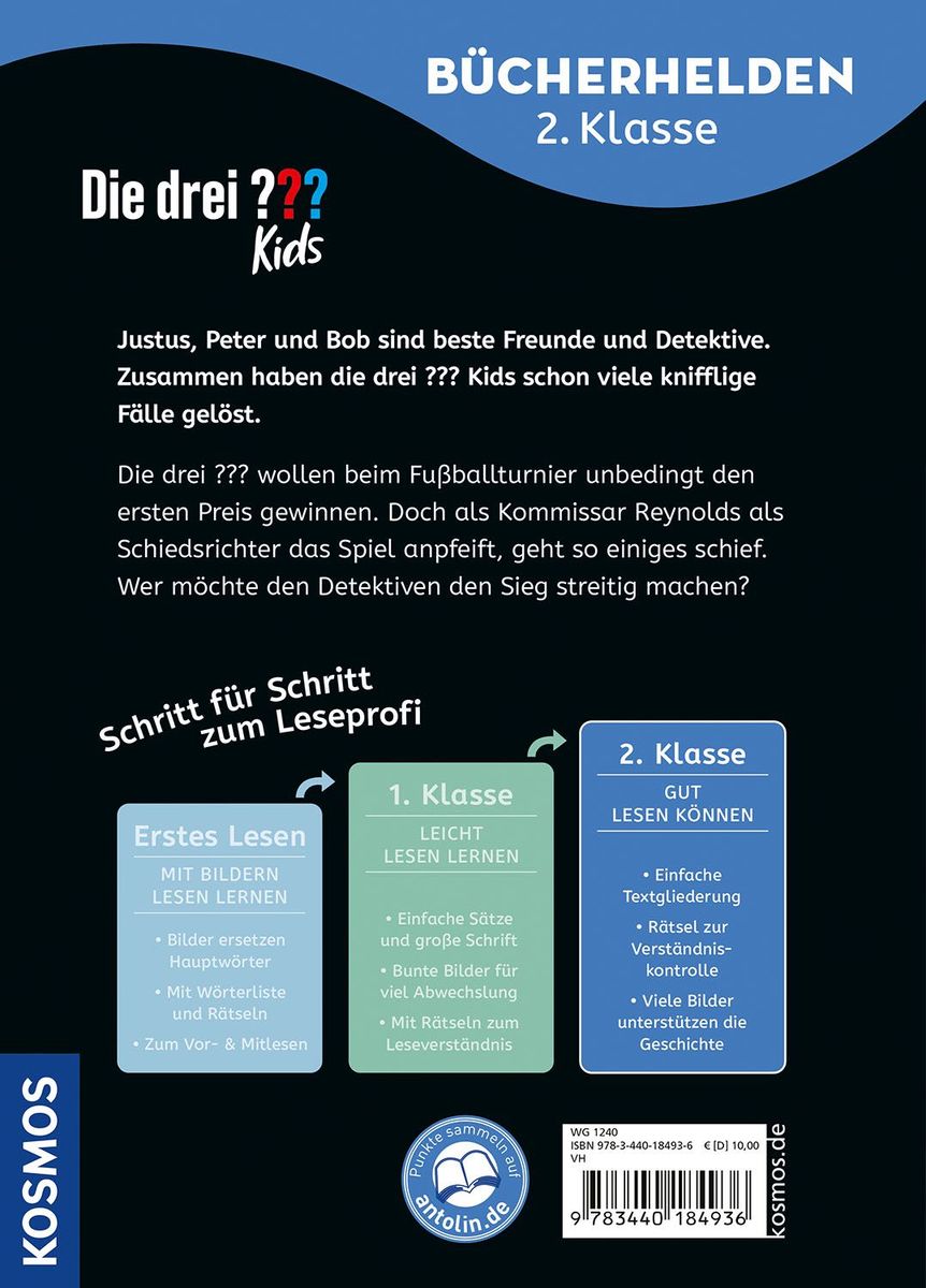 Weitere Ansicht: Die drei ??? Kids, Bücherhelden 2. Klasse, Verrücktes Fußballspiel | Ulf Blanck, Boris Pfeiffer