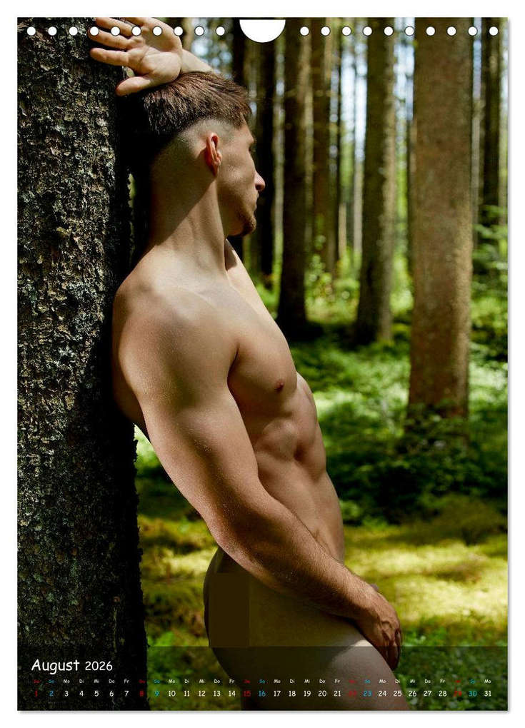 Weitere Ansicht: Naturburschen... intim (Wandkalender 2026 DIN A4 hoch), CALVENDO Monatskalender | Ralf Wehrle und Uwe Frank Black&White Fotodesign, Calvendo
