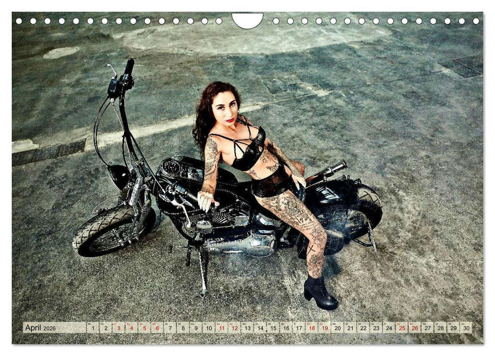 Weitere Ansicht: Motorräder und Sexy Girls (Wandkalender 2026 DIN A4 quer), CALVENDO Monatskalender | Udo Talmon, Calvendo
