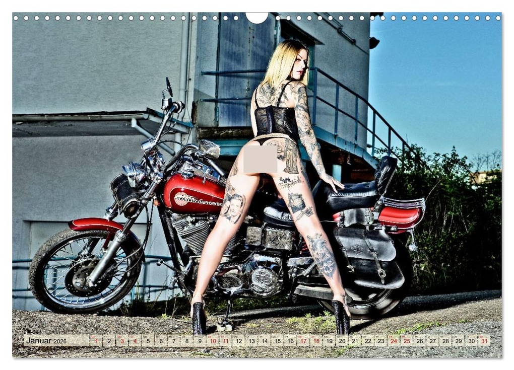 Weitere Ansicht: Motorräder und Sexy Girls (Wandkalender 2026 DIN A3 quer), CALVENDO Monatskalender | Udo Talmon, Calvendo