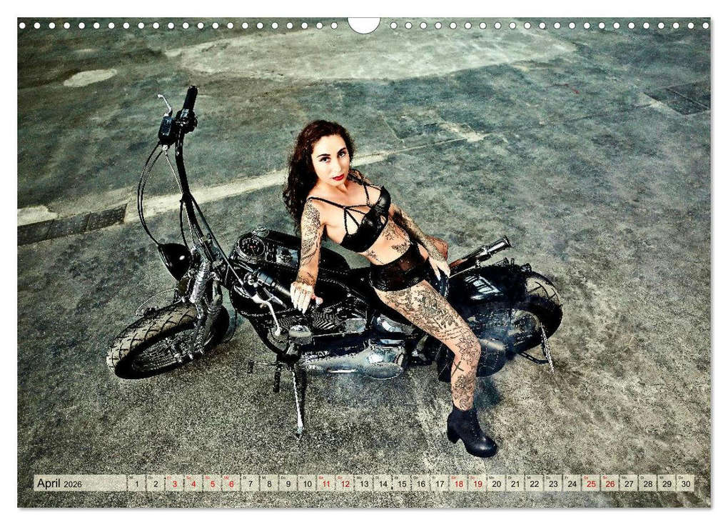 Weitere Ansicht: Motorräder und Sexy Girls (Wandkalender 2026 DIN A3 quer), CALVENDO Monatskalender | Udo Talmon, Calvendo