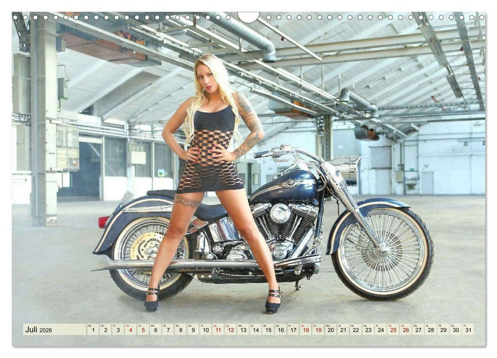 Weitere Ansicht: Motorräder und Sexy Girls (Wandkalender 2026 DIN A3 quer), CALVENDO Monatskalender | Udo Talmon, Calvendo