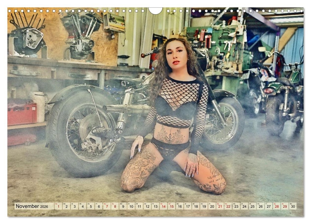 Weitere Ansicht: Motorräder und Sexy Girls (Wandkalender 2026 DIN A3 quer), CALVENDO Monatskalender | Udo Talmon, Calvendo