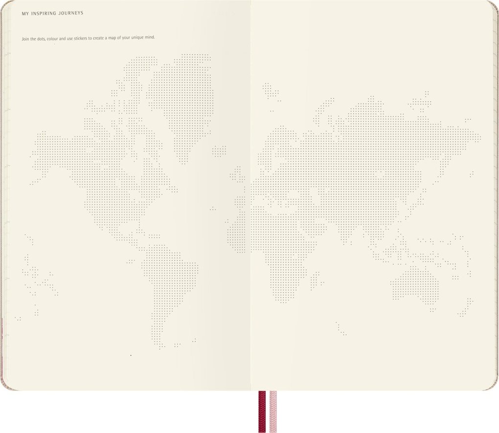Weitere Ansicht: Moleskine 18 Monate Sakura Wochen Notizkalender limitierte Ausgabe 2026/2027, L/A5, 1 Wo = 1 Seite, rechts linierte Seite, fester Einband