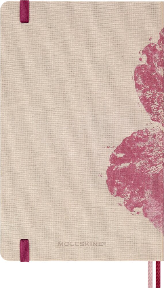 Weitere Ansicht: Moleskine 18 Monate Sakura Wochen Notizkalender limitierte Ausgabe 2026/2027, L/A5, 1 Wo = 1 Seite, rechts linierte Seite, fester Einband