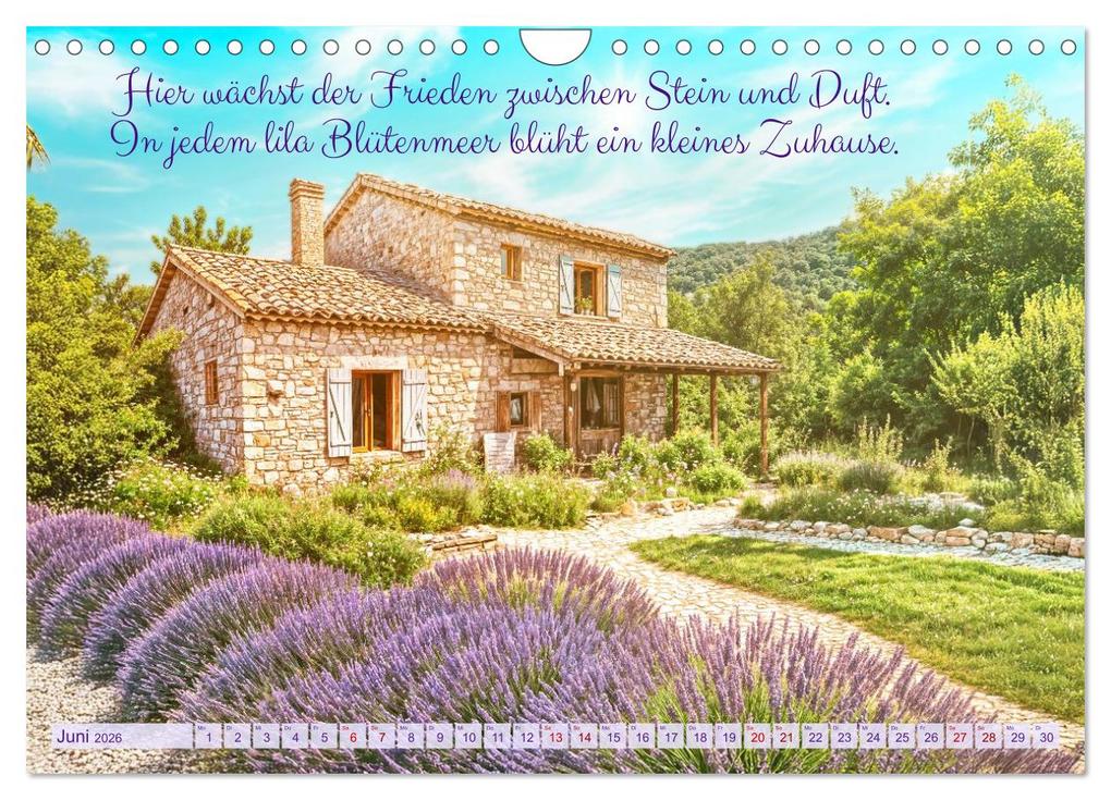 Weitere Ansicht: Im Duft des Lavendels - Mit Achtsamkeit durchs Leben (Wandkalender 2026 DIN A4 quer), CALVENDO Monatskalender | Anja Frost, Calvendo