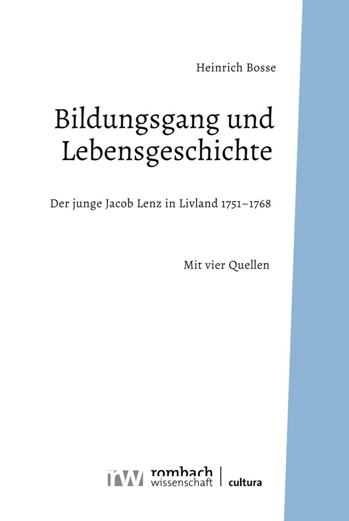 Produktbild: Bildungsgang und Lebensgeschichte | Heinrich Bosse