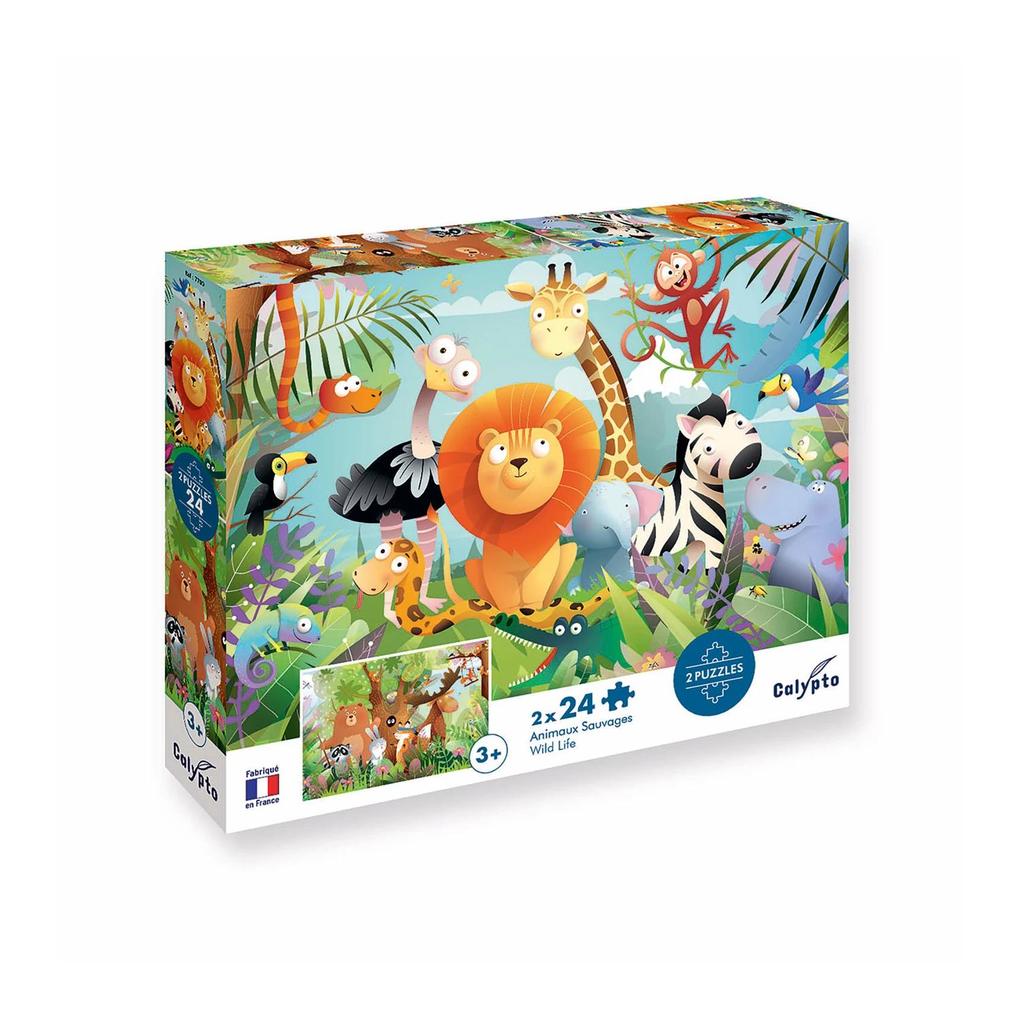 Produktbild: Tiere 2x24 Teile Puzzle