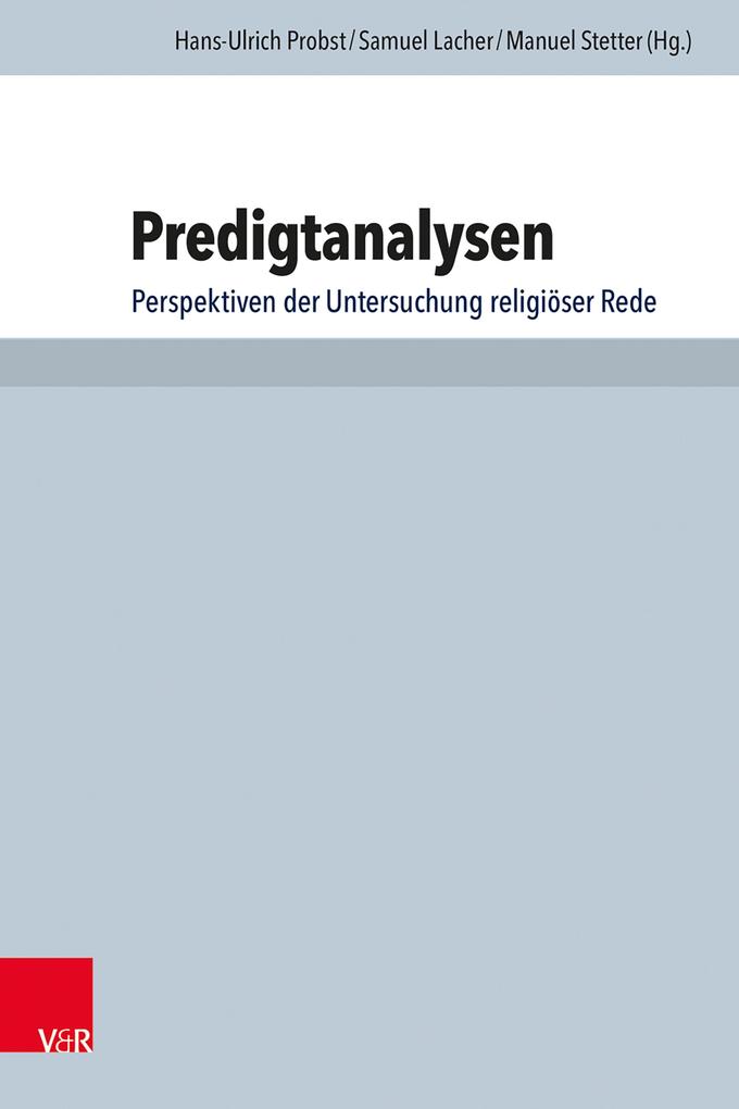 Produktbild: Predigtanalysen
